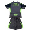Original Trikotsatz UANL Tigres Torwart 2025-26 Schwarze Für Kinder
